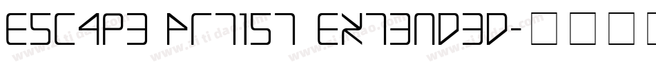 Escape Artist Extended字体转换